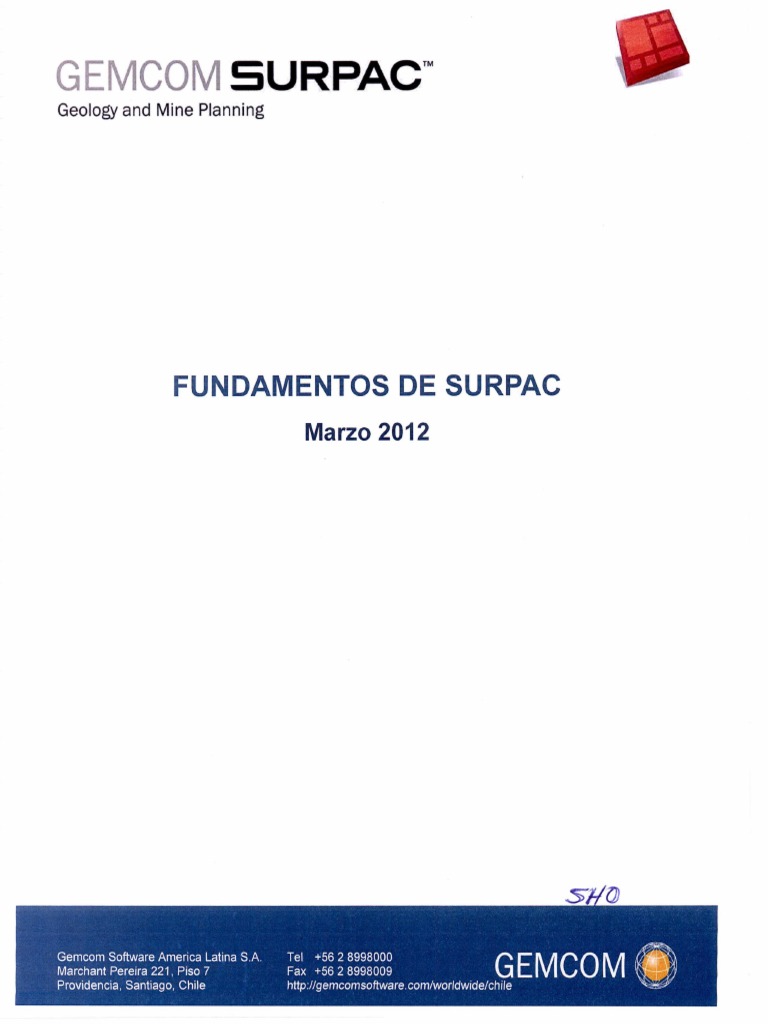 Manual Fundamentos de Surpac PDF | PDF