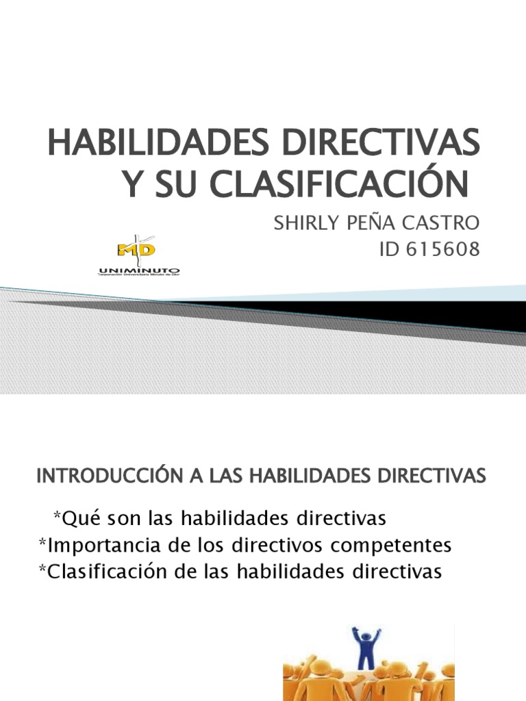 Habilidades Directivas y Su Clasificación | PDF | Liderazgo | Planificación