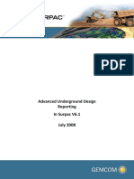 Advanced Underground Design Reporting PDF