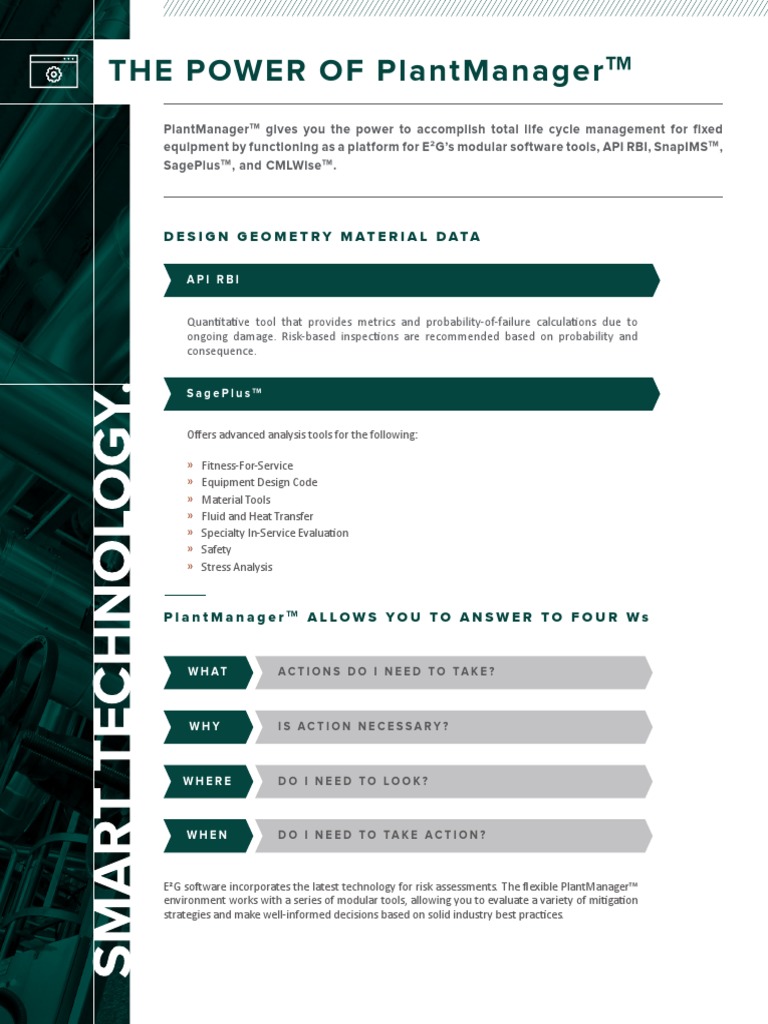 PlantManager Brochure PDF | PDF | Databases | Icon (Computing)