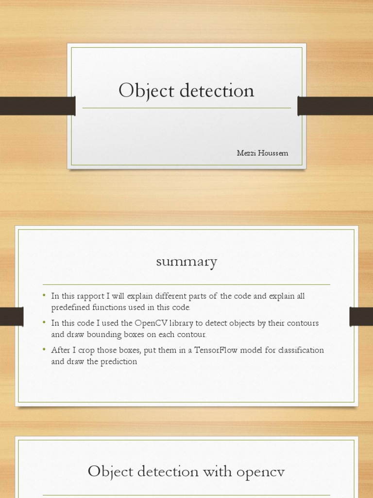Object Detection PDF | PDF | Algorithms | Applied Mathematics