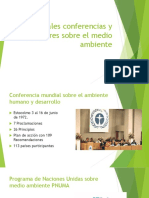 Conferencias y Declaraciones Medio Ambiente