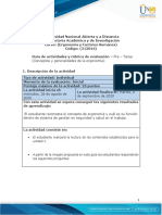 Guía de Actividades y Rubrica de Evaluación - Pre - Tarea Conceptos y Generalidades de La Ergonomia