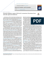 Potential Inhibitors Against 2019-nCoV Coronavirus M Protease Fromclinically Approved Medicines