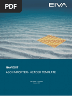 Naviedit: Ascii Importer - Header Template