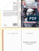 Escritos Esenciales - Dietrich Bonhoeffer PDF