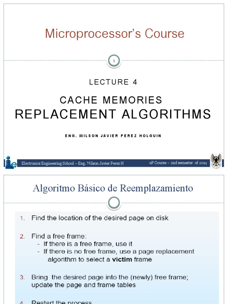 Cache Memory Replacement Algorithms | PDF | Mathematical Concepts ...