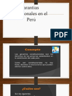 Garantías Constitucionales en El Perú