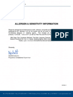 Allergen Statement 2019 PDF
