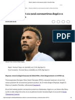 Neymar, Infectat Cu Noul Coronavirus După S-A Întors de La Ibiza PDF