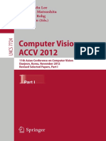 Computer Vision ACCV 2012 11th Asian Conference On Computer Vision Daejeon Korea November 5 9 2012 Revised Selected Papers Part I PDF