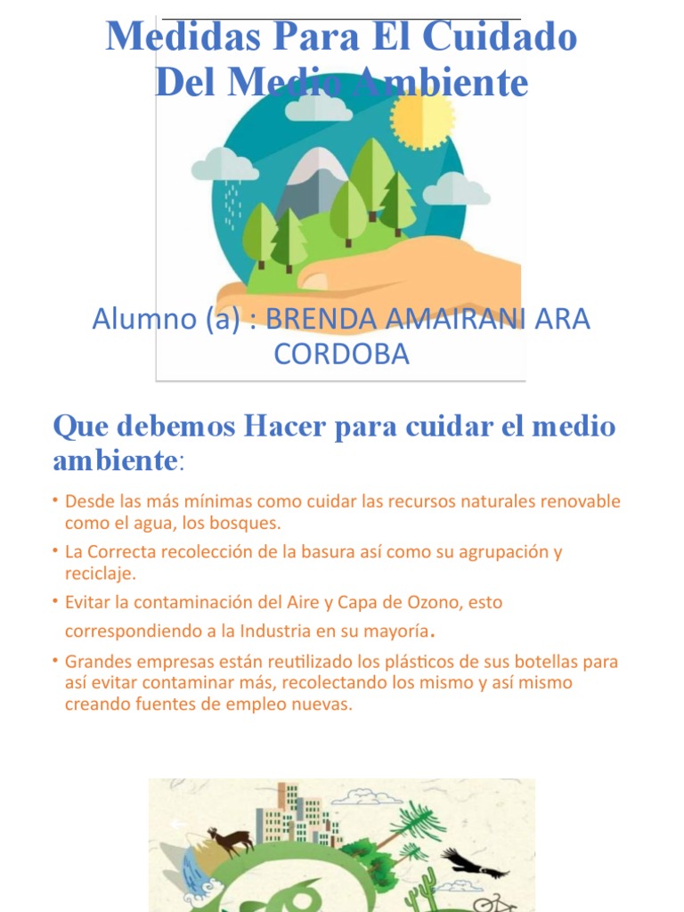 Medidas para Cuidar Medio Ambiente | Descargar gratis PDF | El plastico ...
