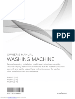 LG Washer Machine Owners Manual