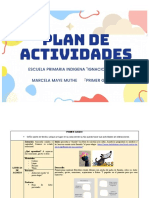 Plan de Actividades Primer Grado