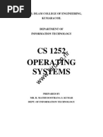 Cs 1252 Operating Systems