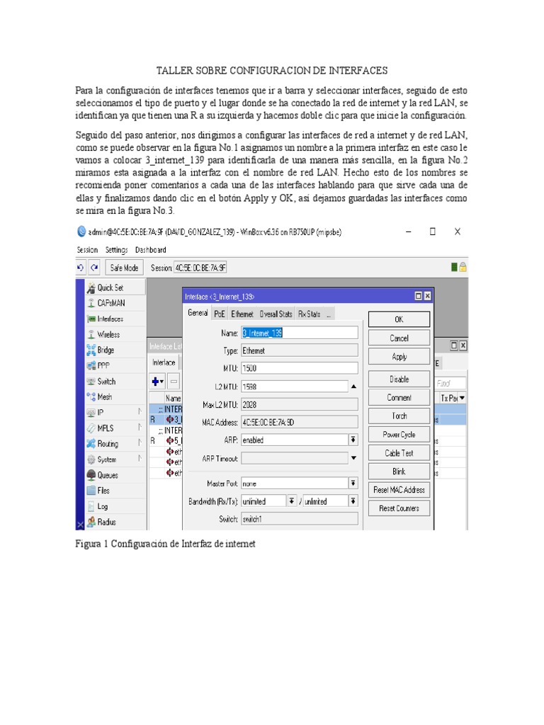 Configuración de Interfaces y DNS en Redes | PDF | Dirección IP | Internet