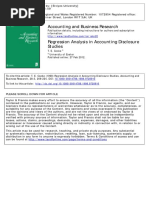 ++cooke, T. E. (1998) - Regression Analysis in Accounting Disclosure Studies.