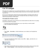 Tutorial Cut - Ts - Sample (Avidemux)