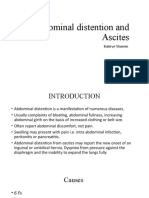 Abdominal Distention and Ascites