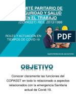 Actividades Copasst en El Marco Covid-19