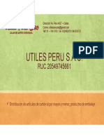 Brochure Utiles Peru Sac