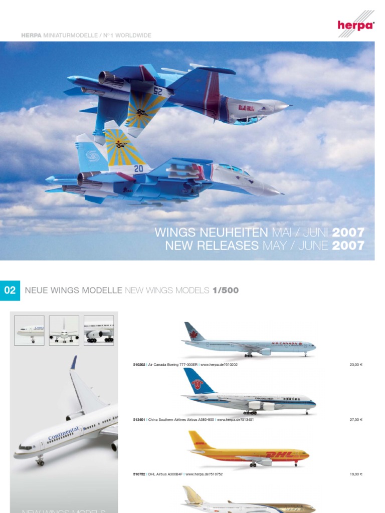 1/400 herpa DHL Airbus A300B4F Wings Neuheiten Mai / Juni 2007 New