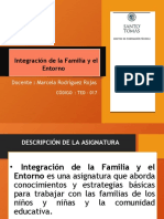 Programa de Estudio IntegraciÃ N de La Familia y El Entorno