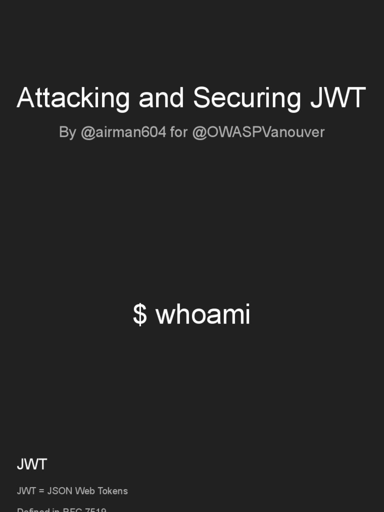 Best Practices for Securing JWT | PDF | Cyberwarfare | Security