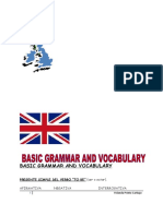 Basic Grammar An Vocabulary