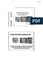 Tema 14 Tecnicas Analiticas en Toxicologia