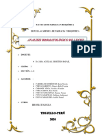 Analisis Bromatologico de Leche