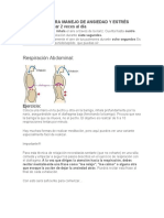 EJERCICIOS PARA MANEJO DE ANSIEDAD Y ESTRÉS