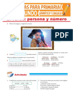 La Persona y Número Del Verbo para Segundo Grado de Primaria PDF