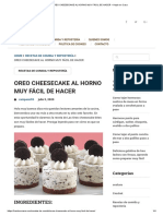 OREO CHEESECAKE AL HORNO MUY FÁCIL DE HACER - Hazlo en Casa