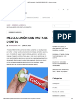 MEZCLA LIMÓN CON PASTA DE DIENTES - Observa y Hazlo