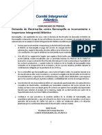 COMUNICADO RECHAZO A DEMANDA DE ELECTRICARIBE CONTRA DISTRITO.pdf