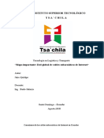 Conexiones de los cables subacuáticas de Internet en Ecuador