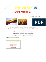 INDEPENDENCIA DE COLOMBIA