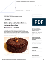 Como Preparar Una Deliciosa Torta de Chocolate - Observa y Hazlo