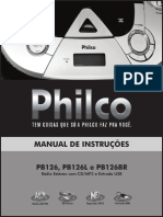 Manual Philco PB126, PB126L e PB126BR 