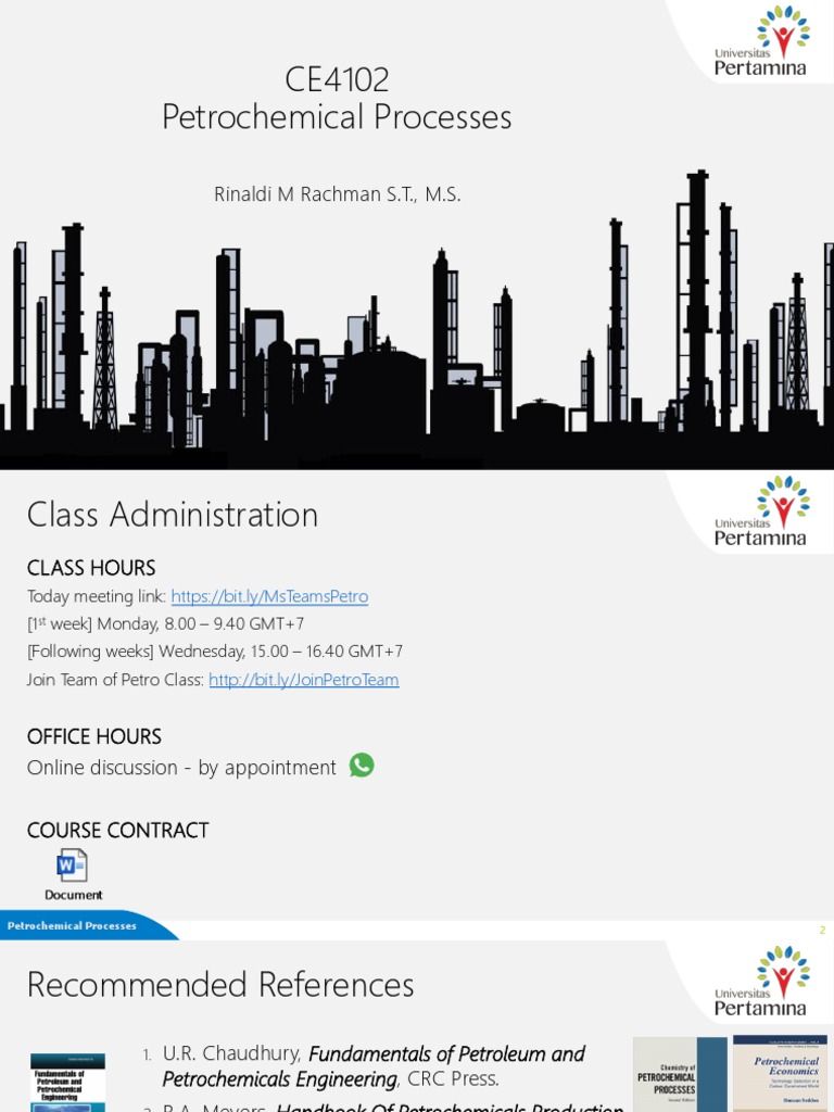 Petrochemical Processes Course Overview | PDF | Petrochemical | Oil ...