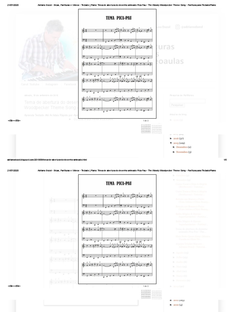 Tema de Abertura Do Desenho Animado Pica Pau - The Woody Woodpecker