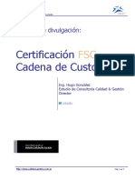 Certificacion FSC Cadena de Custodia