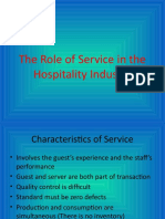 The Role of Service in The Hospitality Industry