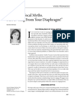 Dispelling Vocal Myths. Part 1: "Sing From Your Diaphragm!": Voice Pedagogy