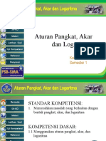 Aturan Pangkat, Akar Dan Logaritma