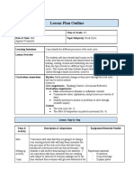 Lesson Plan Outline: Teacher: Jennica Quenville Class & Grade: 4/5 Date & Time: N/A Topic/Subject(s) : Rock Cycle