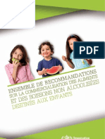 OMS Recommandations Aliments Enfants