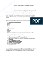 Protocolo de Solicitud de Evaluación Diagnóstica