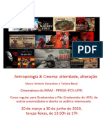 antropologia e cinema informações e programa